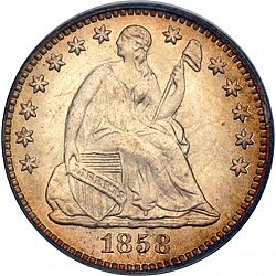 nickel 1858 Large Obverse coin