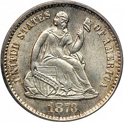 nickel 1873 Large Obverse coin