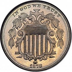 nickel 1878 Large Obverse coin