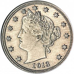 nickel 1913 Large Obverse coin