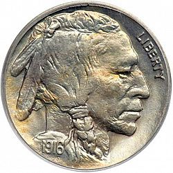 nickel 1916 Large Obverse coin