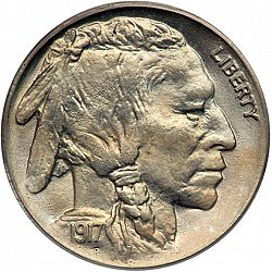 nickel 1917 Large Obverse coin