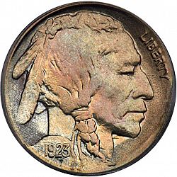 nickel 1923 Large Obverse coin