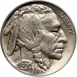 nickel 1930 Large Obverse coin