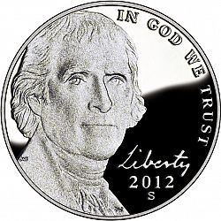 nickel 2012 Large Obverse coin