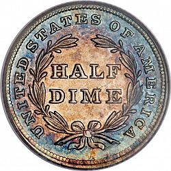 nickel 1839 Large Reverse coin