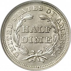nickel 1859 Large Reverse coin