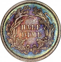 nickel 1868 Large Reverse coin