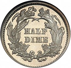 nickel 1871 Large Reverse coin