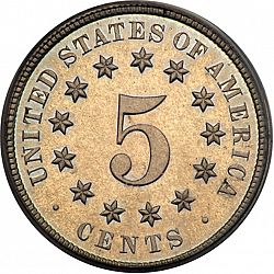 nickel 1872 Large Reverse coin