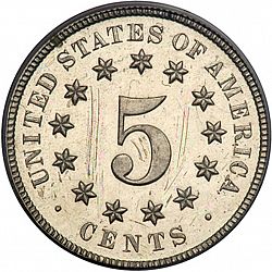 nickel 1876 Large Reverse coin