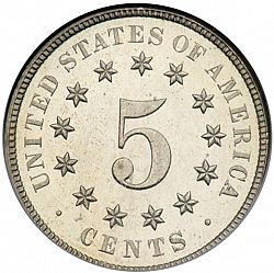 nickel 1880 Large Reverse coin