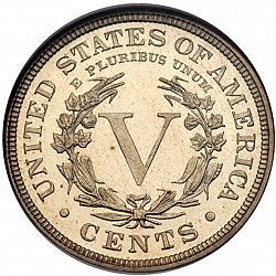 nickel 1885 Large Reverse coin