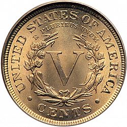 nickel 1893 Large Reverse coin