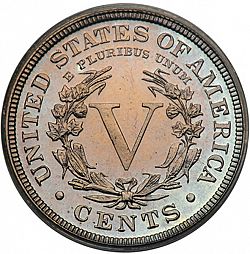 nickel 1901 Large Reverse coin