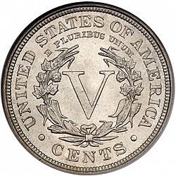nickel 1903 Large Reverse coin