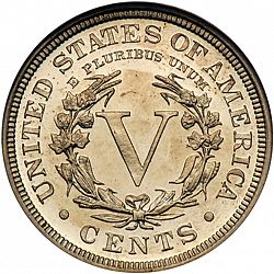 nickel 1905 Large Reverse coin