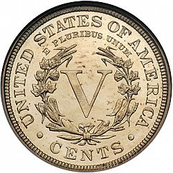 nickel 1908 Large Reverse coin