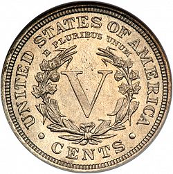 nickel 1909 Large Reverse coin
