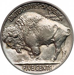 nickel 1923 Large Reverse coin