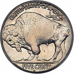 nickel 1928 Large Reverse coin
