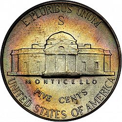 nickel 1944 Large Reverse coin