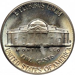 nickel 1953 Large Reverse coin