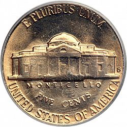 nickel 1954 Large Reverse coin