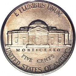 nickel 1958 Large Reverse coin