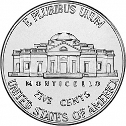 nickel 2009 Large Reverse coin
