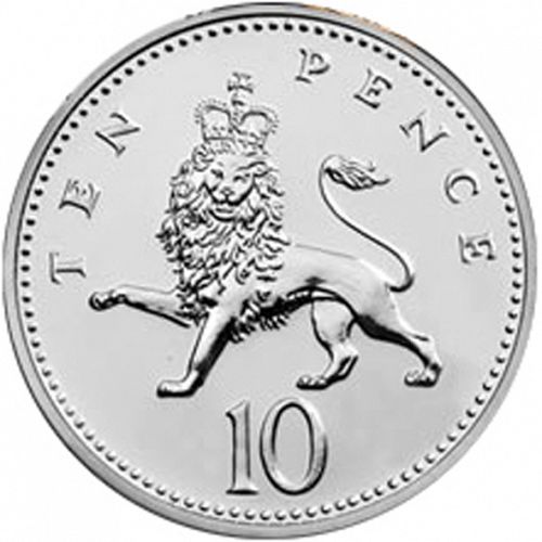 10p Reverse Image minted in UNITED KINGDOM in 1982 (1971-up  -  Elizabeth II - Decimal Coinage)  - The Coin Database