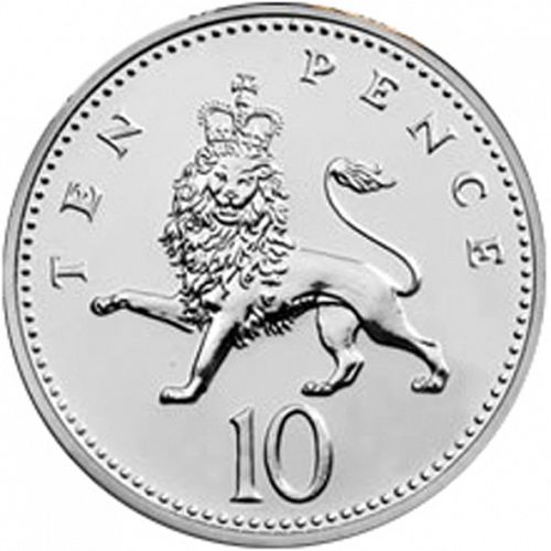10p Reverse Image minted in UNITED KINGDOM in 1992 (1971-up  -  Elizabeth II - Decimal Coinage)  - The Coin Database