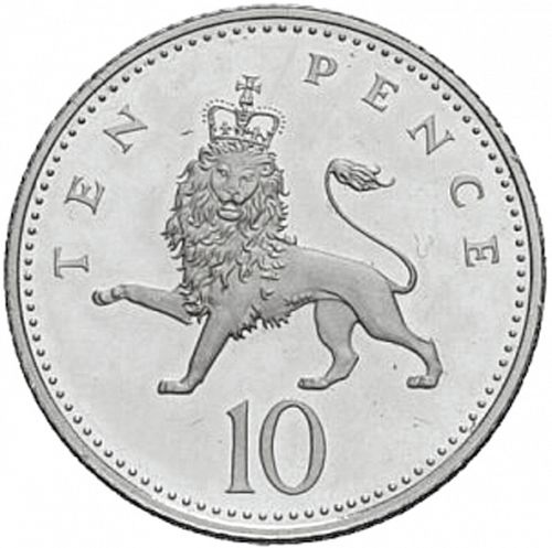10p Reverse Image minted in UNITED KINGDOM in 1995 (1971-up  -  Elizabeth II - Decimal Coinage)  - The Coin Database