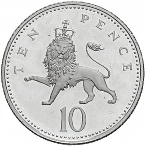 10p Reverse Image minted in UNITED KINGDOM in 1996 (1971-up  -  Elizabeth II - Decimal Coinage)  - The Coin Database