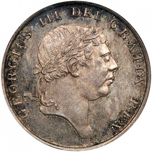 Eighteen Pence Obverse Image minted in UNITED KINGDOM in 1814 (1760-20 - George III)  - The Coin Database