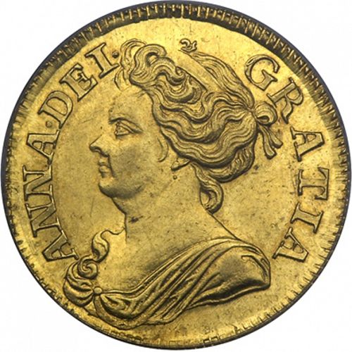 Guinea Obverse Image minted in UNITED KINGDOM in 1713 (1701-14 - Anne)  - The Coin Database