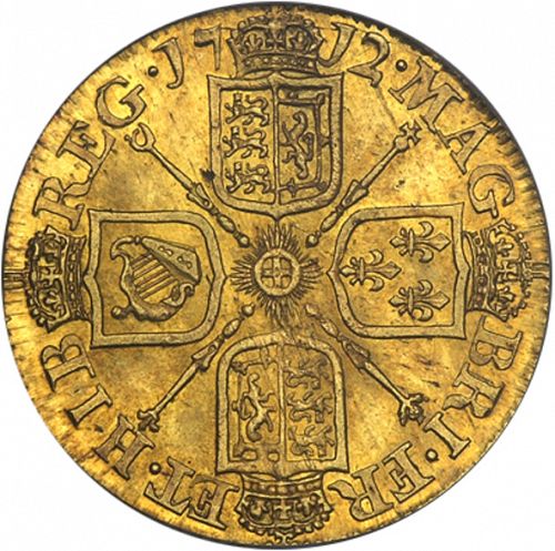 Guinea Reverse Image minted in UNITED KINGDOM in 1712 (1701-14 - Anne)  - The Coin Database