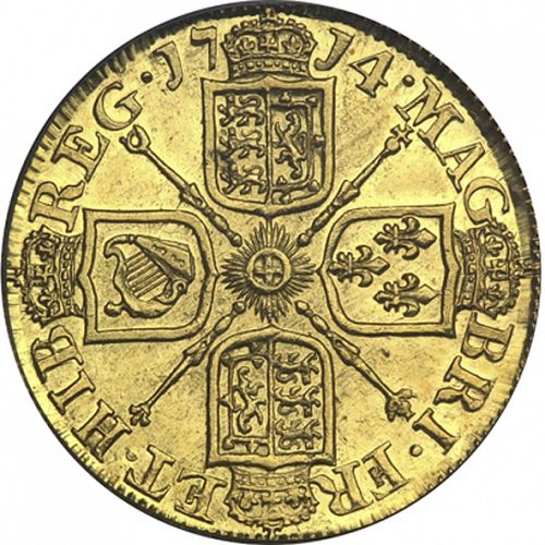 Guinea Reverse Image minted in UNITED KINGDOM in 1714 (1701-14 - Anne)  - The Coin Database
