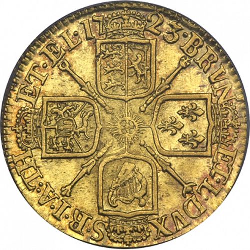 Guinea Reverse Image minted in UNITED KINGDOM in 1723 (1714-27 - George I)  - The Coin Database