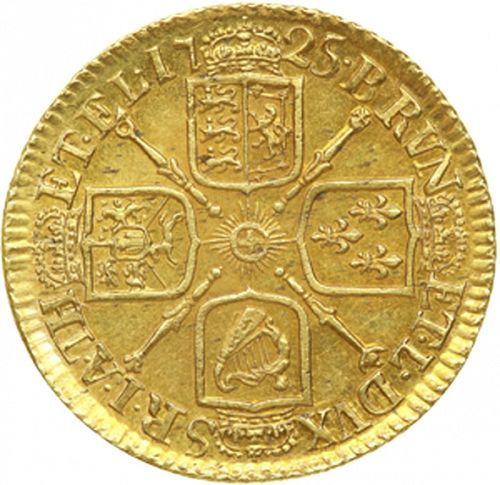 Guinea Reverse Image minted in UNITED KINGDOM in 1725 (1714-27 - George I)  - The Coin Database
