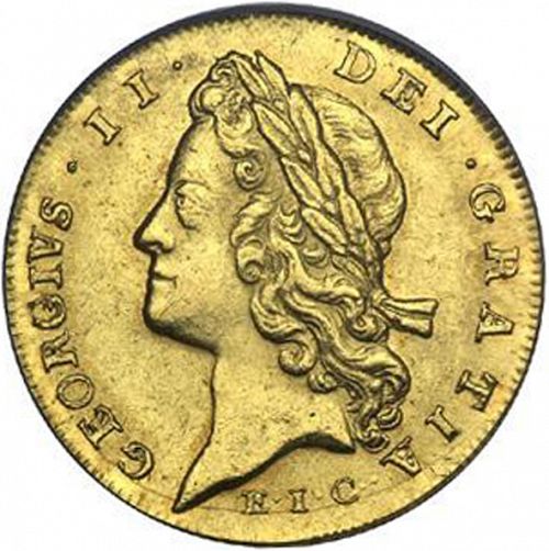 Guinea Obverse Image minted in UNITED KINGDOM in 1732 (1727-60 - George II)  - The Coin Database