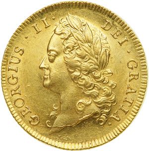 Guinea Obverse Image minted in UNITED KINGDOM in 1739 (1727-60 - George II)  - The Coin Database