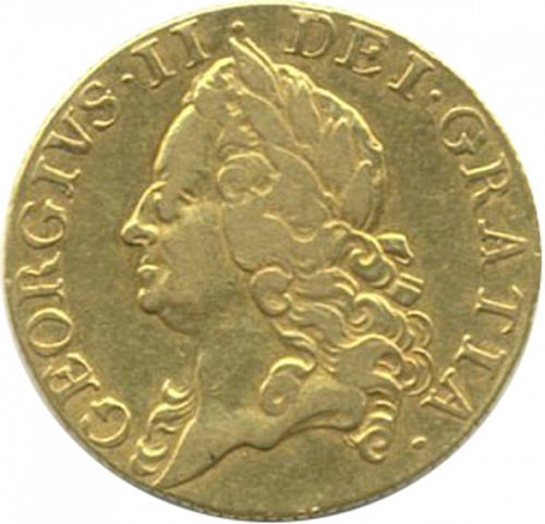 Guinea Obverse Image minted in UNITED KINGDOM in 1753 (1727-60 - George II)  - The Coin Database