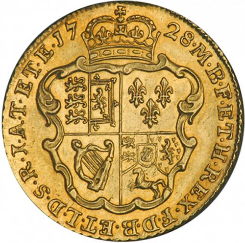 Guinea Reverse Image minted in UNITED KINGDOM in 1728 (1727-60 - George II)  - The Coin Database