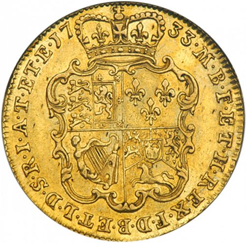 Guinea Reverse Image minted in UNITED KINGDOM in 1733 (1727-60 - George II)  - The Coin Database