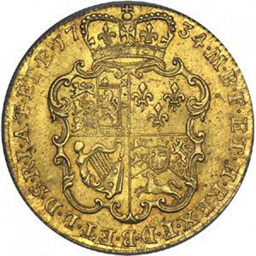 Guinea Reverse Image minted in UNITED KINGDOM in 1734 (1727-60 - George II)  - The Coin Database
