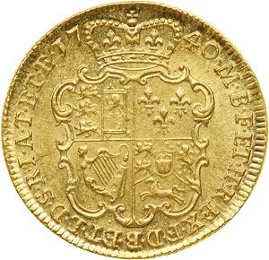 Guinea Reverse Image minted in UNITED KINGDOM in 1740 (1727-60 - George II)  - The Coin Database
