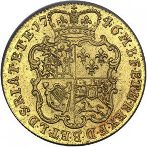 Guinea Reverse Image minted in UNITED KINGDOM in 1746 (1727-60 - George II)  - The Coin Database