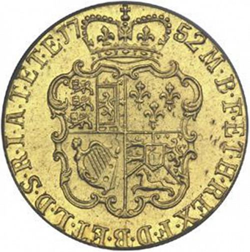 Guinea Reverse Image minted in UNITED KINGDOM in 1752 (1727-60 - George II)  - The Coin Database