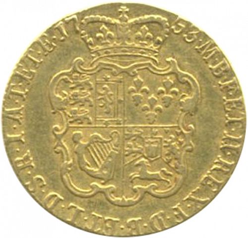 Guinea Reverse Image minted in UNITED KINGDOM in 1753 (1727-60 - George II)  - The Coin Database